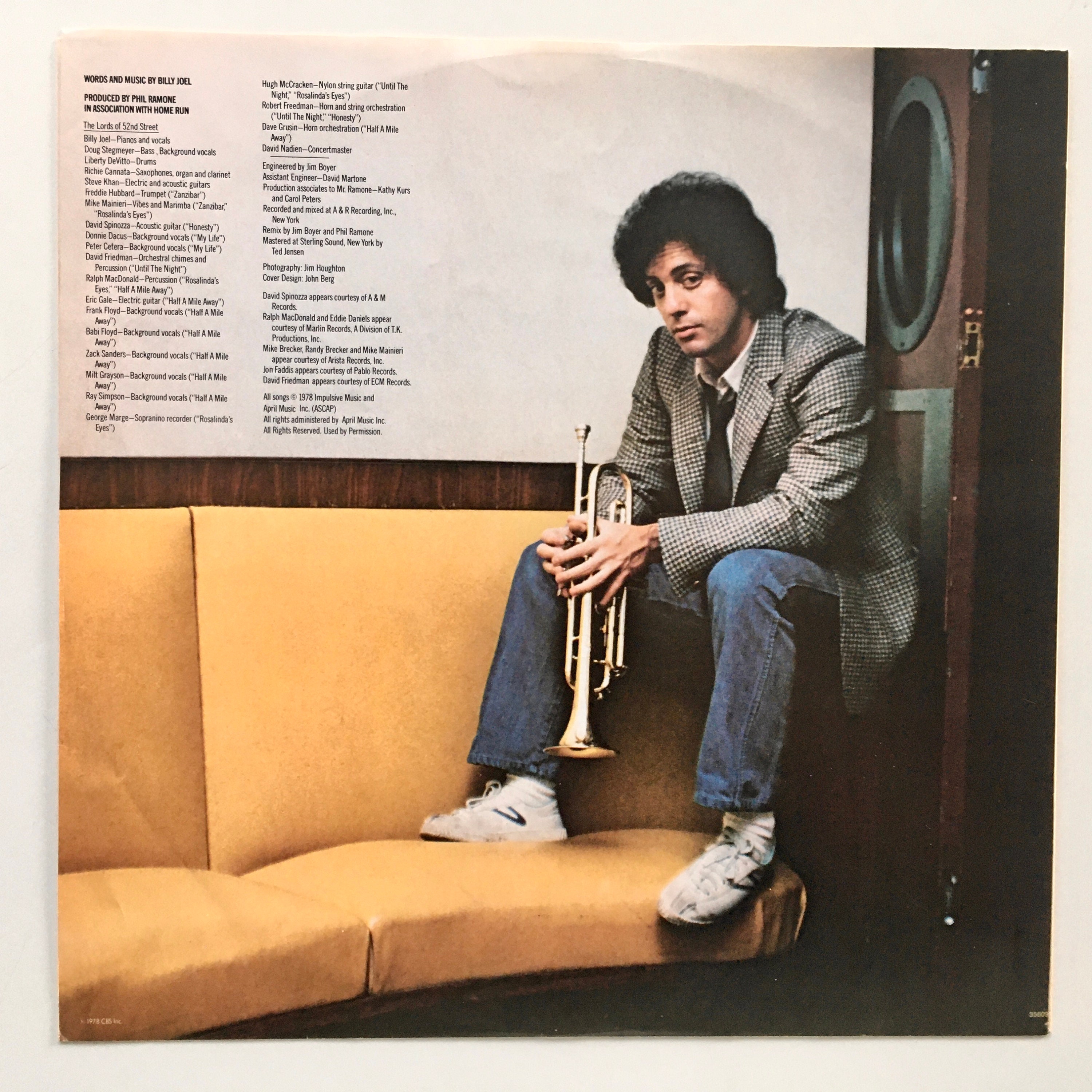 Billy Joel LP Record Album 52nd Street WLP Demo FC-35609 1978 Big