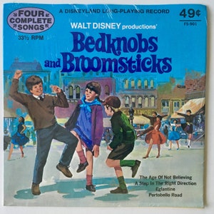 Bedknobs and Broomsticks SEALED 7&#39; EP Vinyl Record, Disneyland FS - 901, Children&#39;s Music, 1972,  Original Pressing