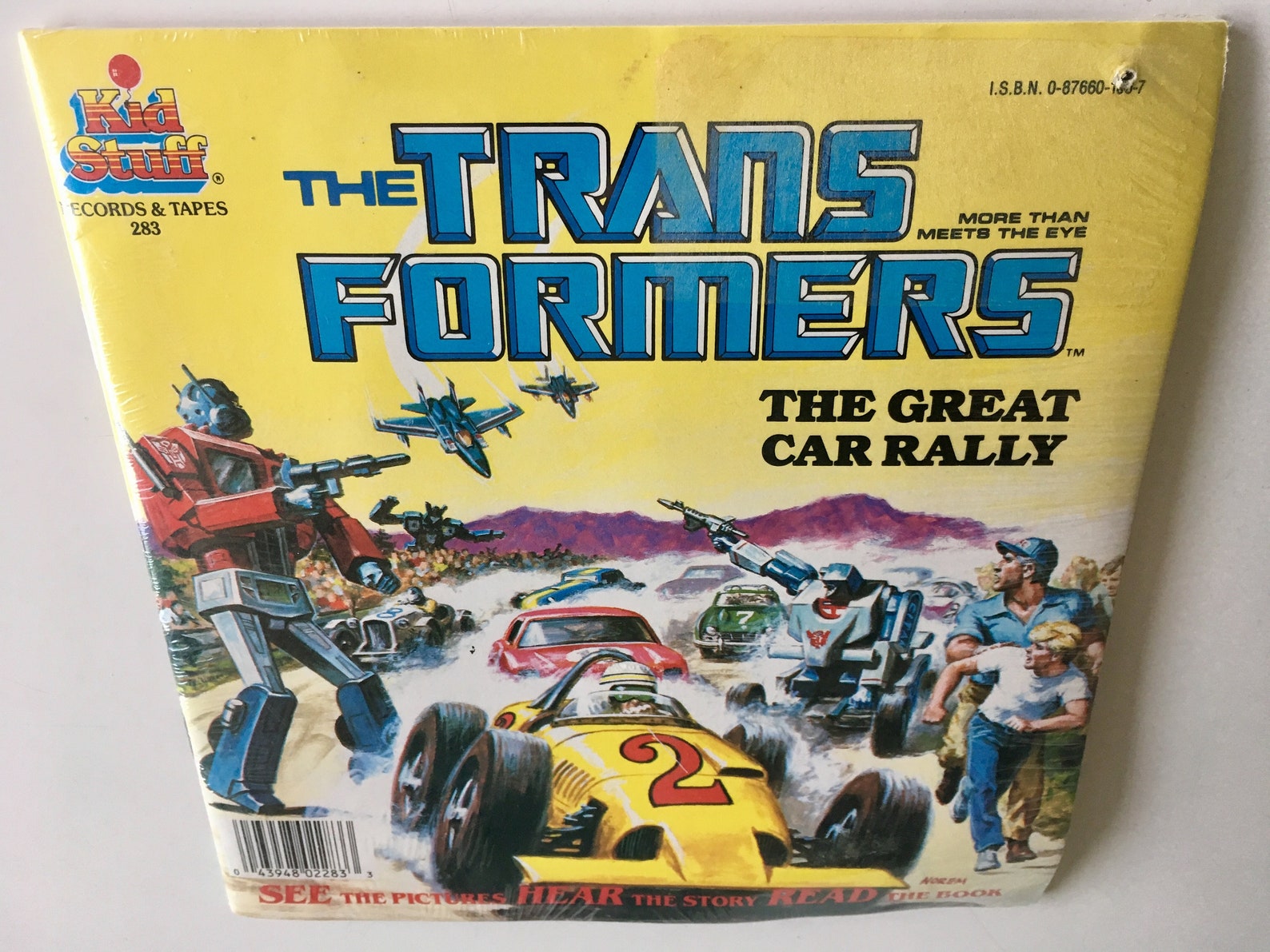 Transformers Rally Car The Transformers - the Great Car Rally SEALED 7' Vinyl Record / 24 Page ...