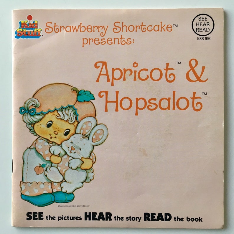 Strawberry Shortcake Apricot & Hopsalot 7' Vinyl Record Etsy