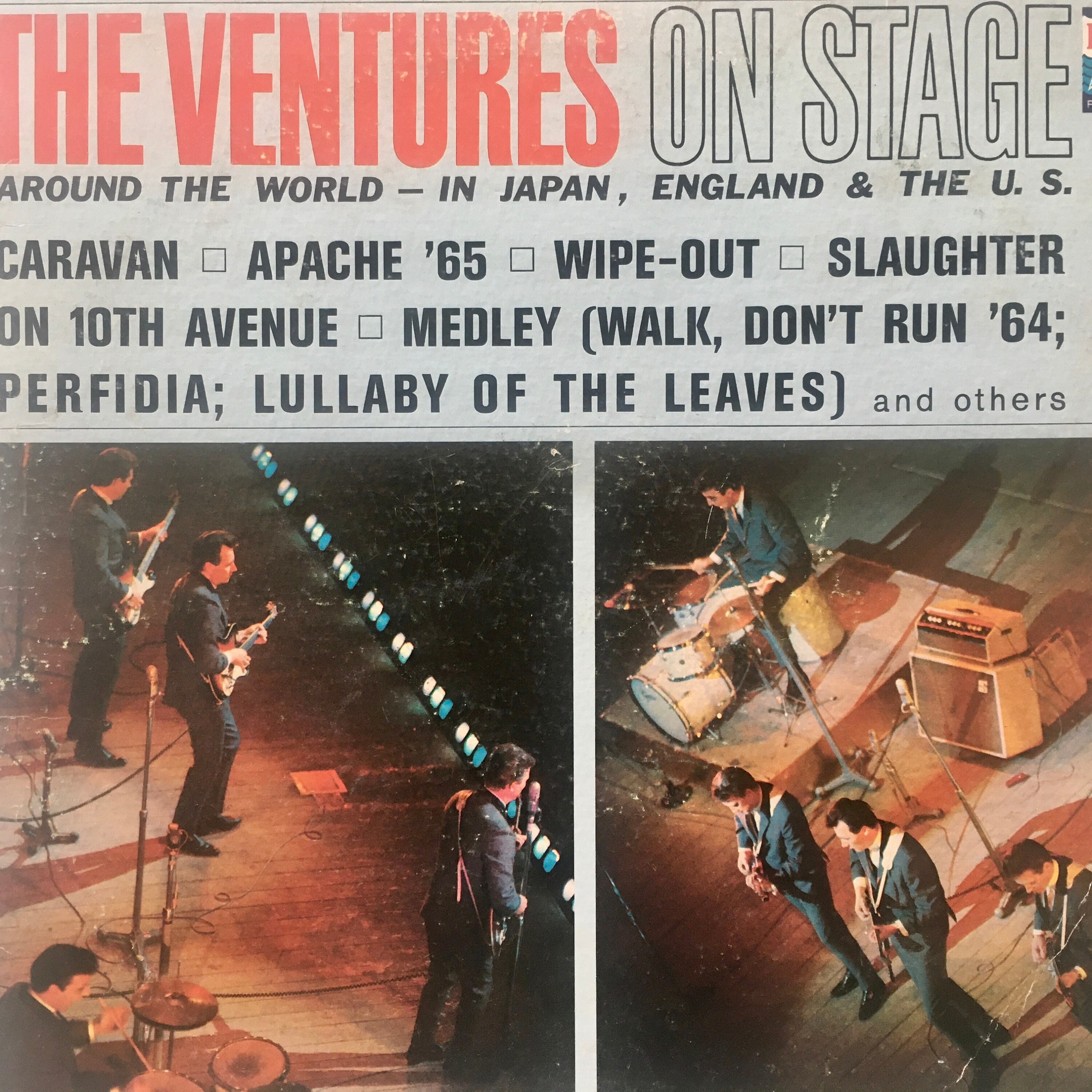 ベンチャーズ - オン・ステージ LP ビニールレコードアルバム