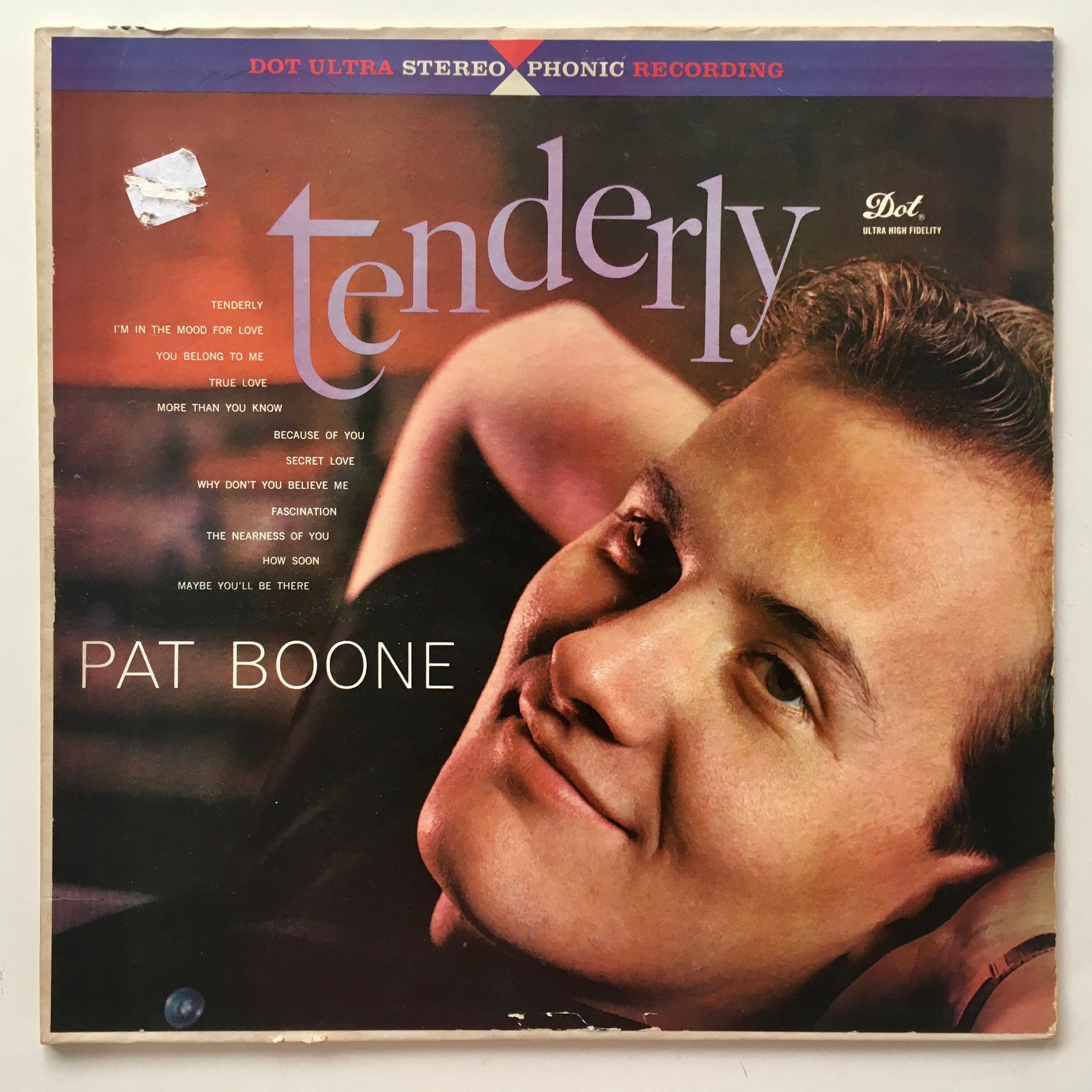 パット・ブーン - テンダリー LP ビニールレコードアルバム、ドット