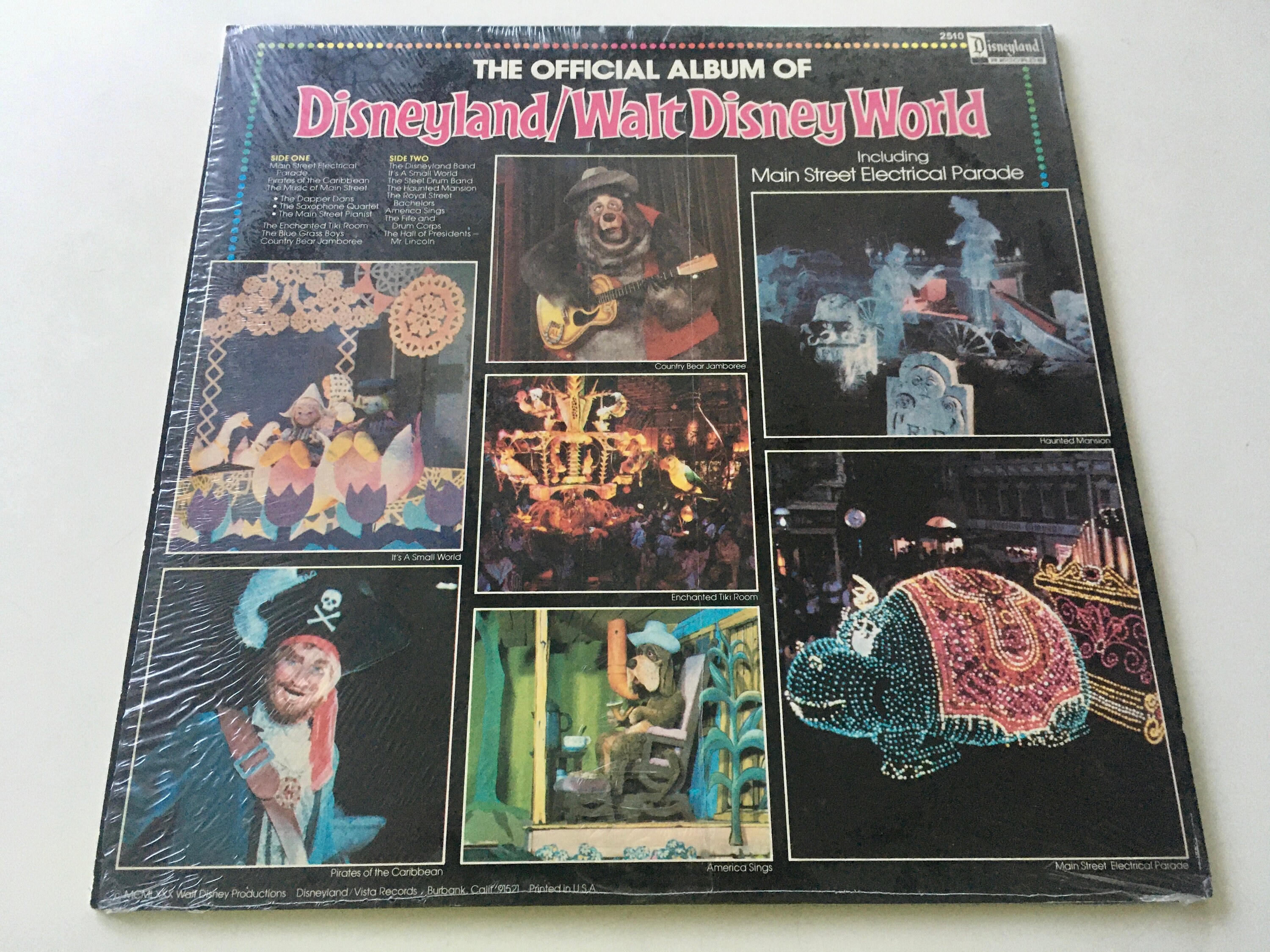 The Official Album of Disneyland/walt Disney World LP Vinyl