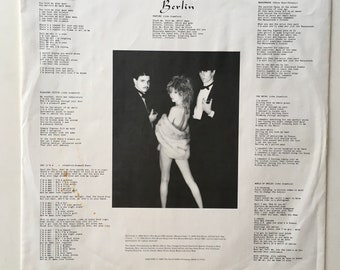 Berlin - Pleasure Victim LP Vinyl Record Album, Geffen Records