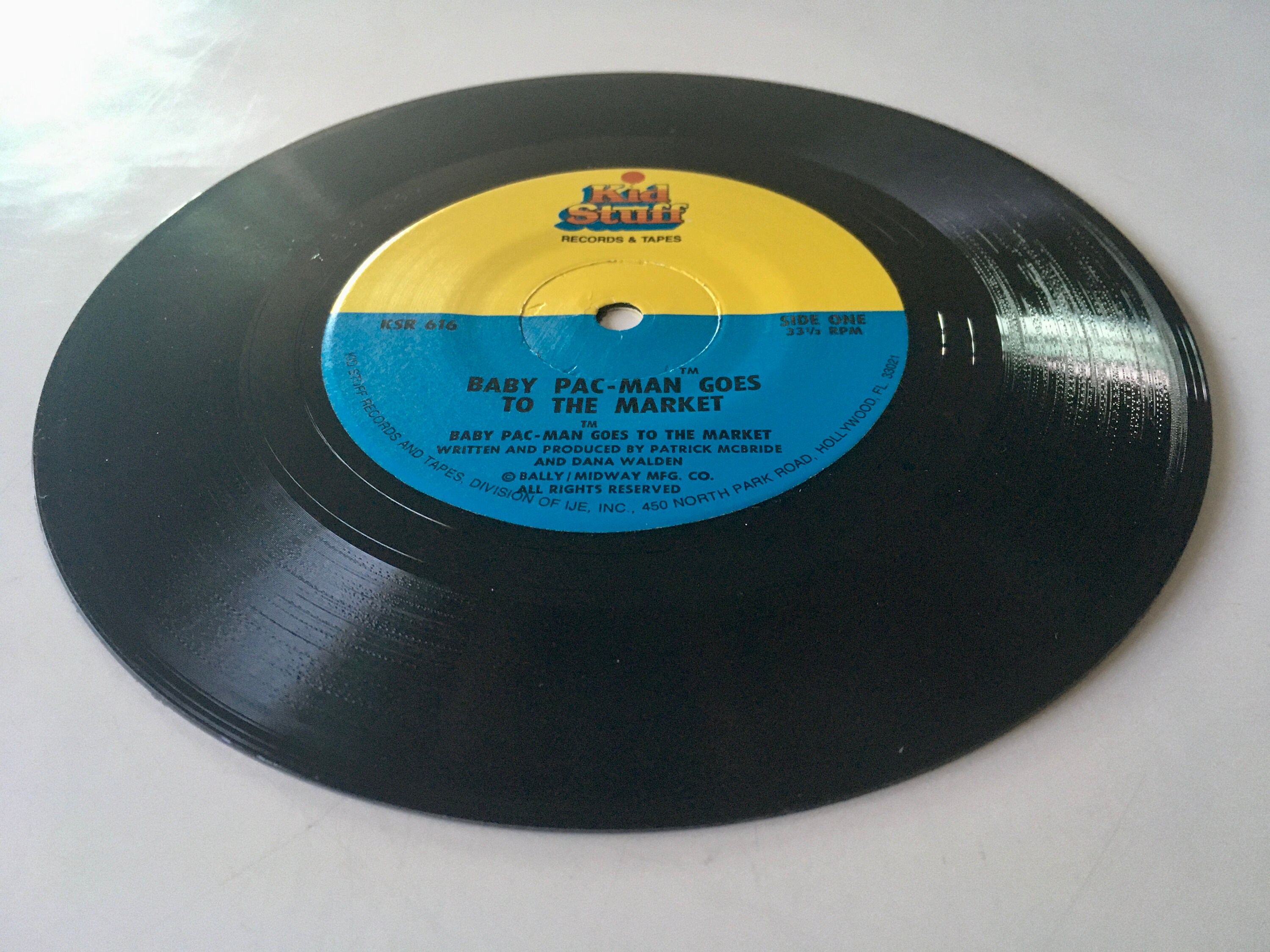 Pac-man: the Adventures of Super Pac-man 7' Vinyl Record Pac-man: the Adventures of Super Pac-man 7' Vinyl Record