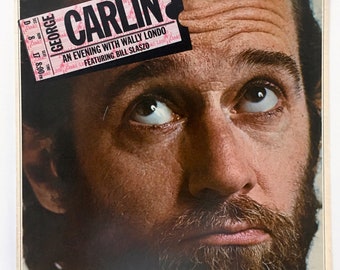 George Carlin - En kväll med Wally Londo med Bill Slaszo LP, Little David Records - LD 1008, Komedi, 1975, Originaltryck