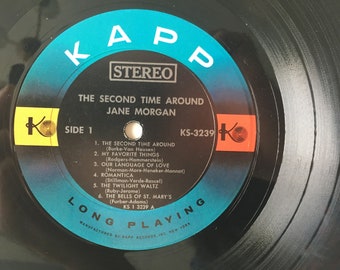 ☆ Jane Morgan - The Second Time Around Jane Morgan – The Second Time Around – Vinyl (LP, Album, Stereo
