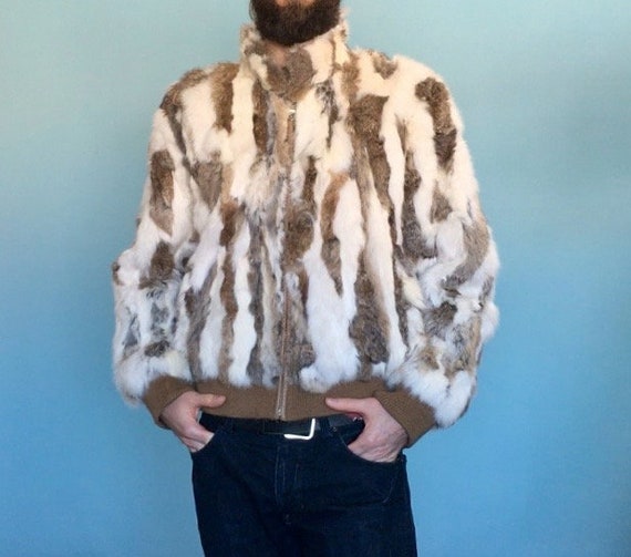 rabbit leather jacket