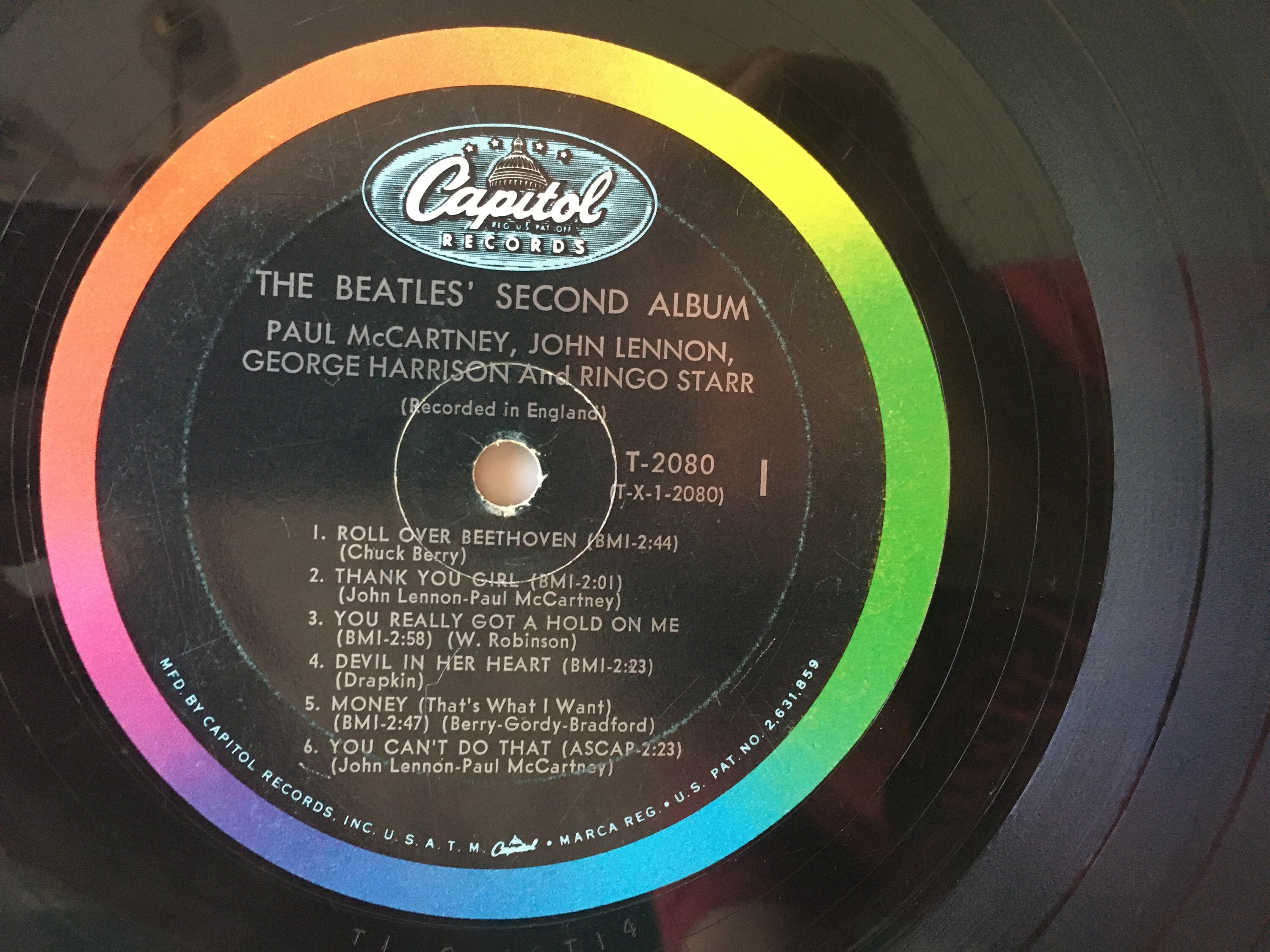 レコード US盤 キャピトル レインボーラベル ビートルズ アビーロード