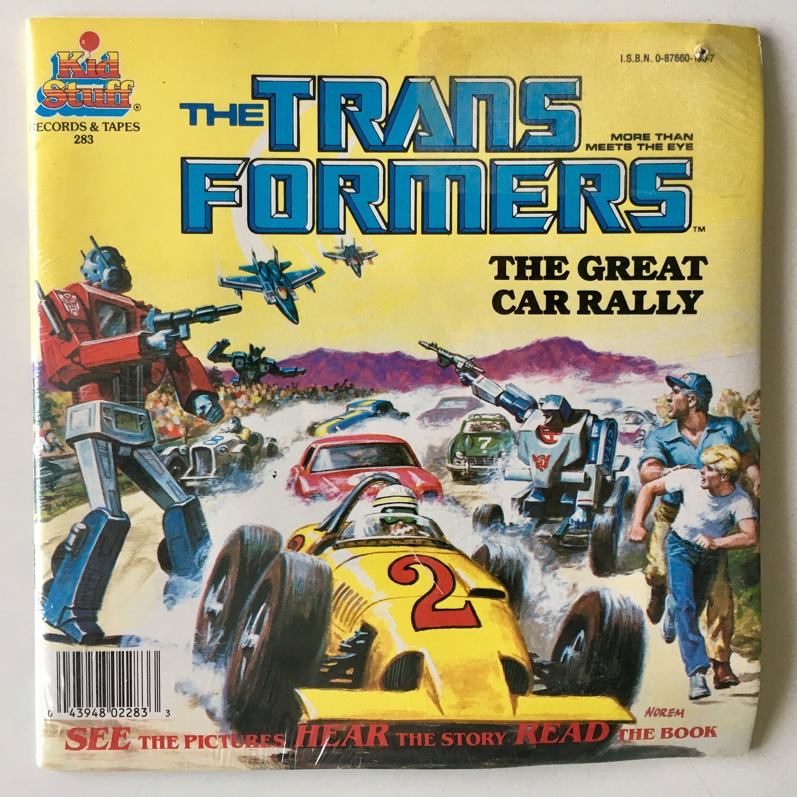 The Transformers - the Great Car Rally SEALED 7' Vinyl Record / 24 Page ...