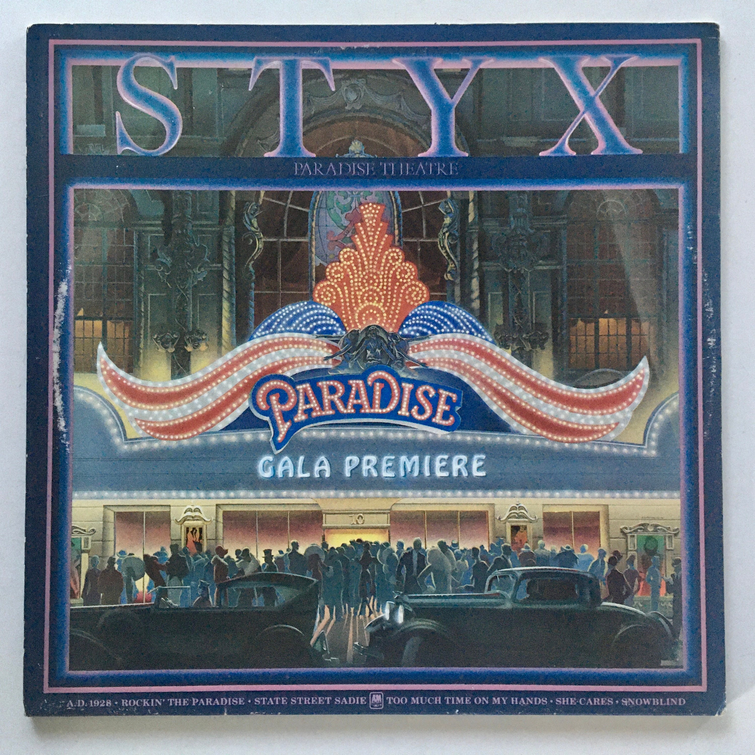 Styx - Paradise Theatre Laser Etched LP Vinyl Record Album, A&M