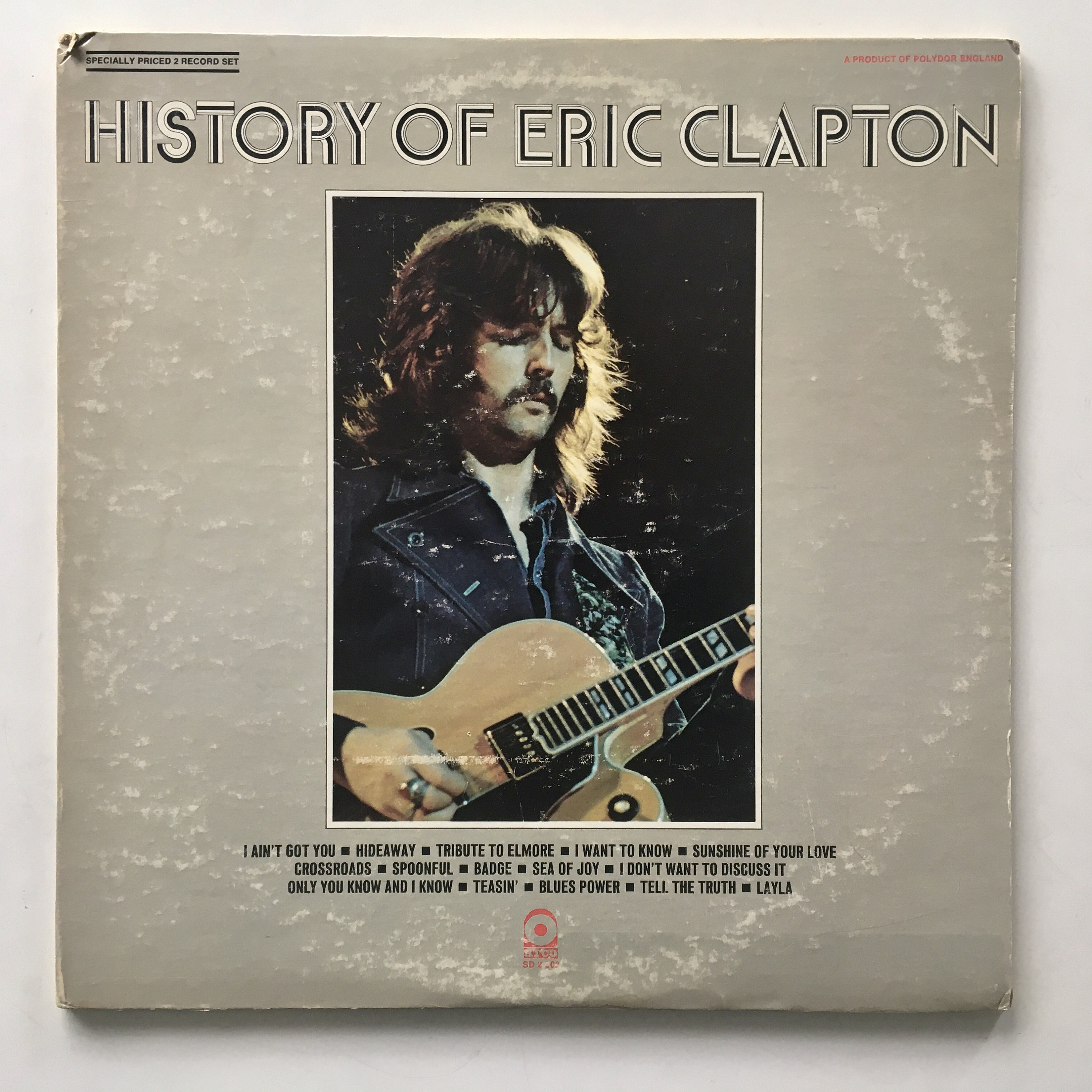 Eric Clapton - History of Eric Clapton Double LP Vinyl Record