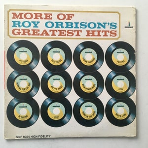 Roy Orbison - More Of Roy Orbison&#39;s Greatest Hits LP Vinyl Record Album, Monument - MLP-802, 1964 Original Pressing