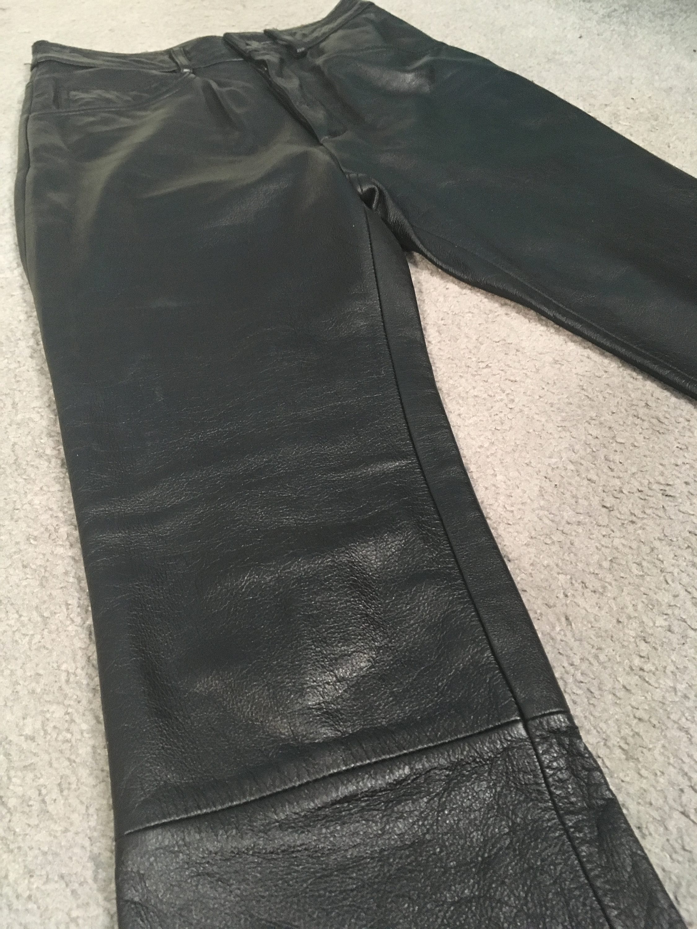 Black Leather Pants - Wilsons Leather Maxima, Size 26 / 2 - Etsy