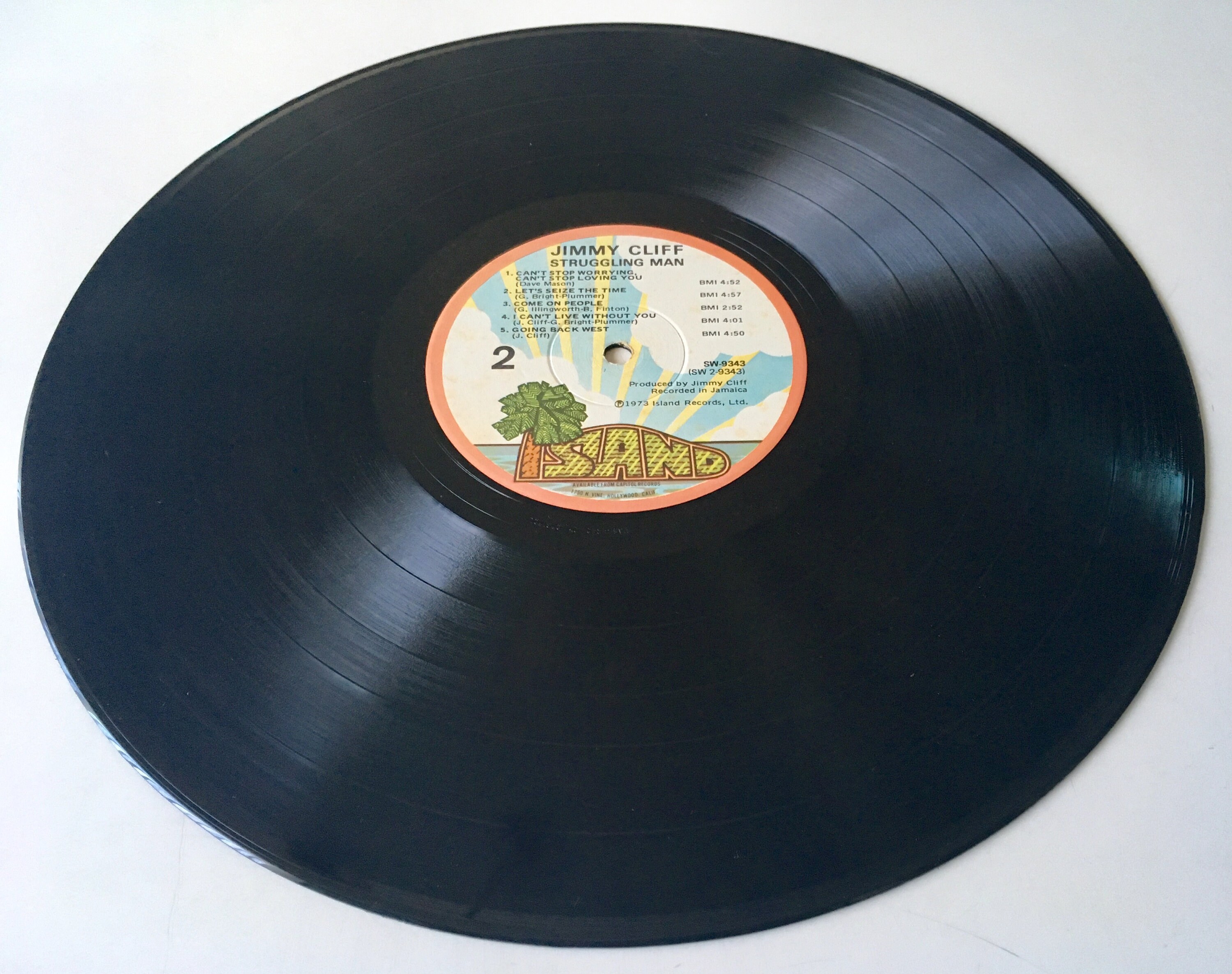 Jimmy Cliff - Struggling Man LP Vinyl Record Album, Island Records