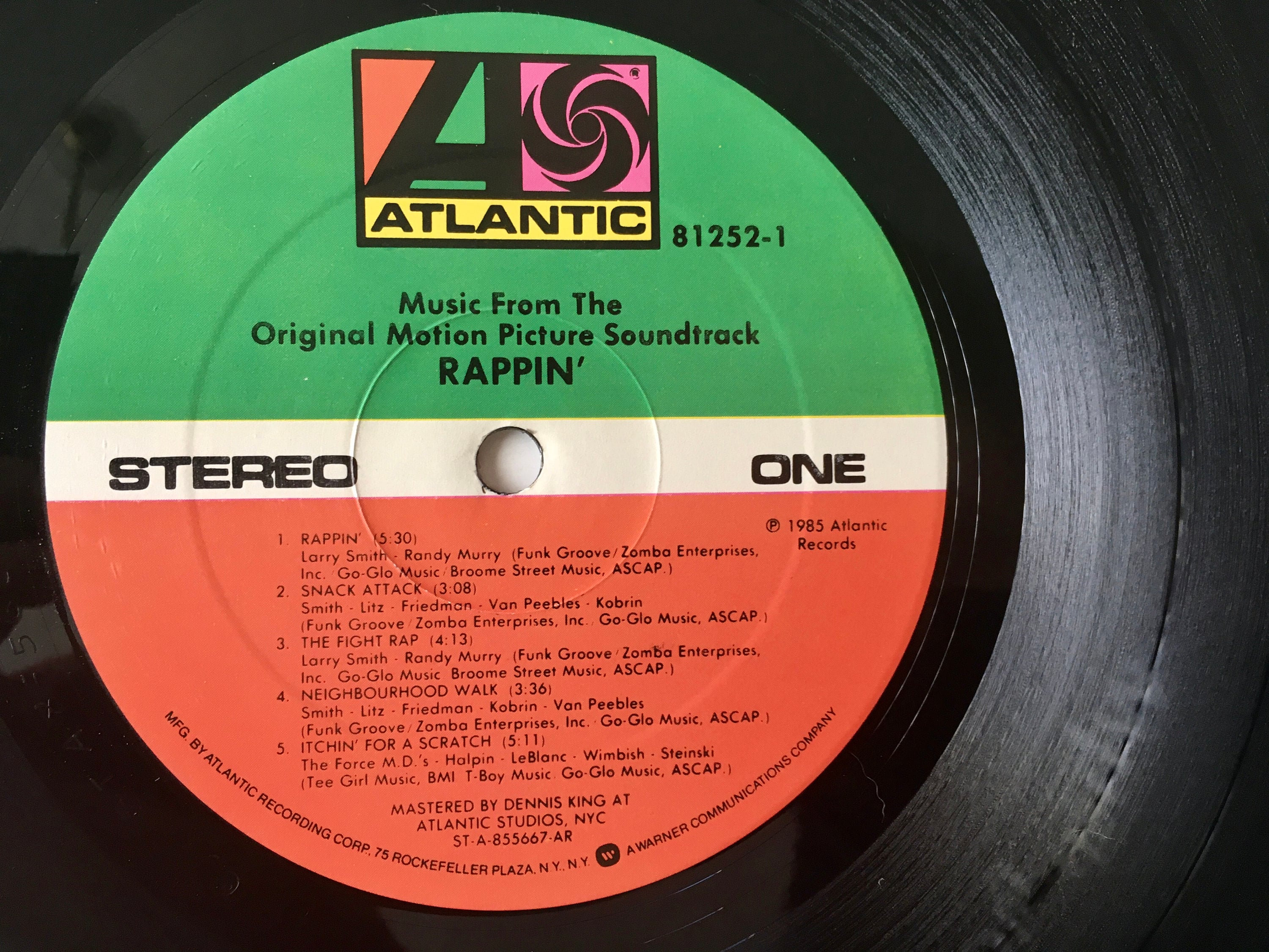 Rappin' (music From the Original Motion Picture Soundtrack) LP