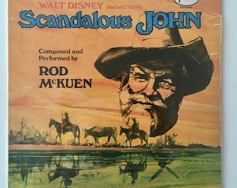 Scandalous John SEALED Soundtrack LP Vinyl Record Album, Buena Vista Records - STER-5004, 1971, Original Pressing