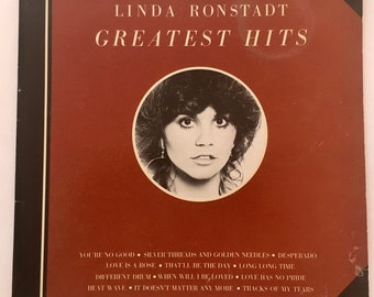 Linda Ronstadt - Album de disques vinyle LP Greatest Hits, Asylum Records - 6E-106, 1976