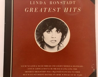 Linda Ronstadt - Greatest Hits LP Vinyl Record Album, Asylum Records - 6E-106, 1976