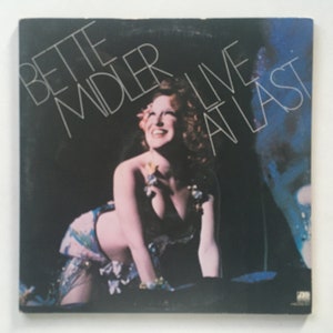 Bette Midler - Live At Last Double LP Vinyl Record Album, Atlantic - SD 2-9000, 1977, Original Pressing