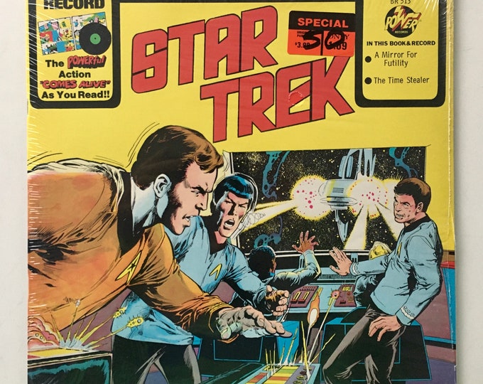 Star Trek SEALED Book and LP Vinyl Record Album, Power
