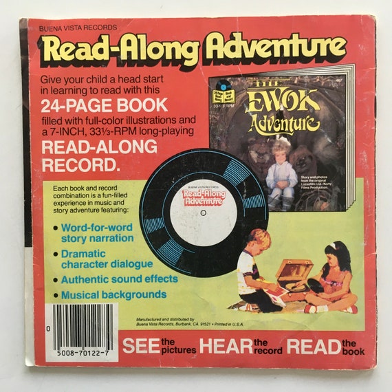 Ewoks the Battle for Endor 7' Vinyl Record / 24 Page Book, Buena