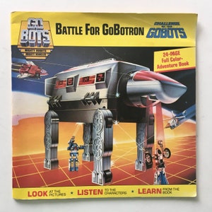 GoBots - Battle for GoBotron Challenge of The Gobots, 7&#39; Vinyl Record / 24 Page Book, K-Tel International - KS 0102, 1984