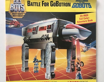 GoBots - Battle for GoBotron Challenge of The Gobots, 7' Vinyl Record / 24 Page Book, K-Tel International - KS 0102, 1984