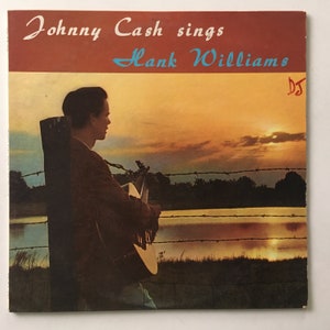 Johnny Cash - Sings Hank Williams LP Vinyl Record Album, Sun Record Company - LP 1245, 1960, Original Pressing