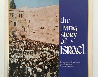 The Living Story of Israel LP Vinyl Record Album, Living Story Records - SZB-2098, 1970 Original Pressing
