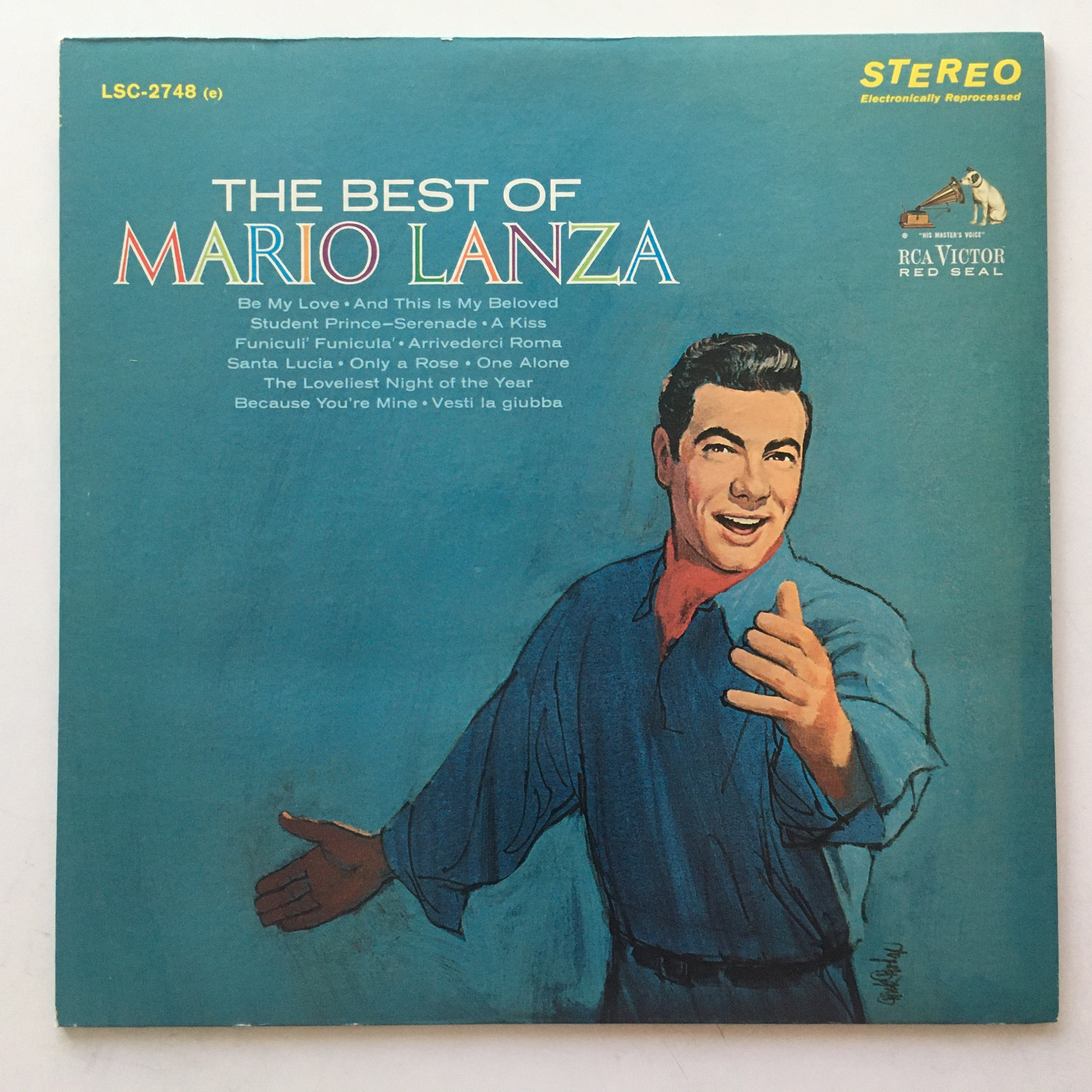 Mario Lanza - the Best of Mario Lanza LP Vinyl Record Album, RCA