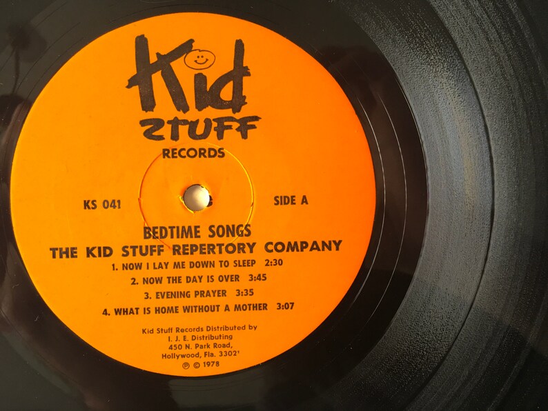 Bedtime Songs LP Vinyl Record Album, Kid Stuff Records - KS 041 ...