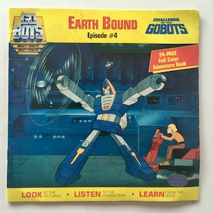 GoBots - Earth Bound Challenge of The Gobots 7&#39; Vinyl Record / 24 Page Book, K-Tel International - KS 0112, 1984 Original Pressing