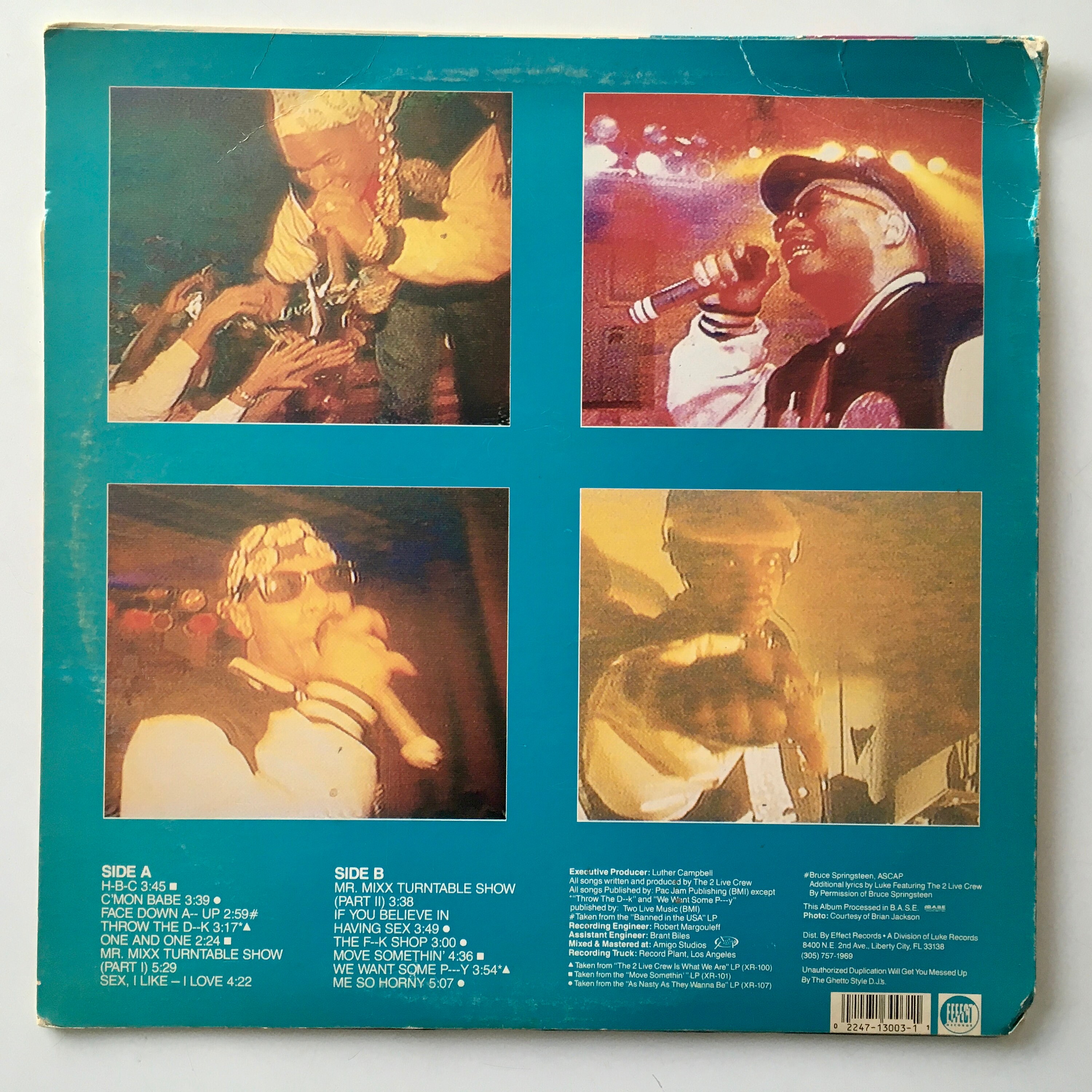 The 2 Live Crew - Live in Concert LP Vinyl Record Album