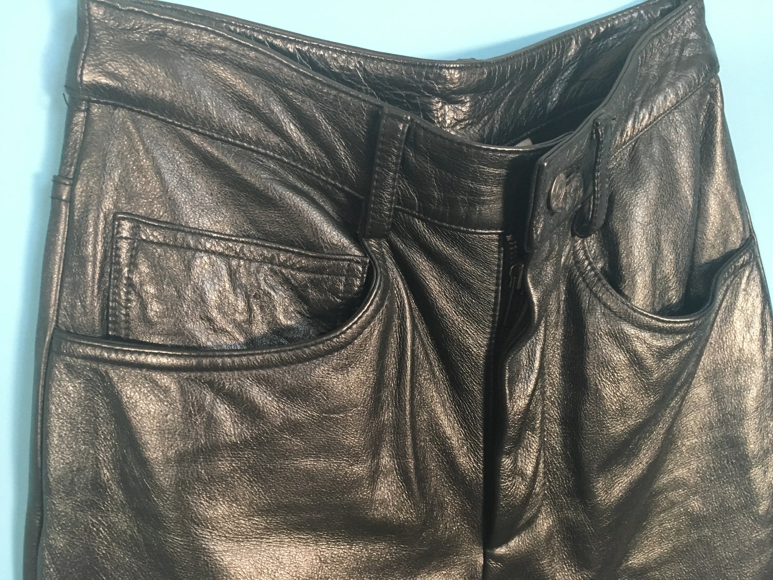 Black Leather Pants Wilsons Leather Maxima Size 26 / 2 | Etsy