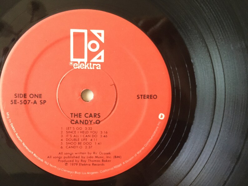 The Cars Candyo LP Vinyl Record Album Elektra 5E507 Etsy