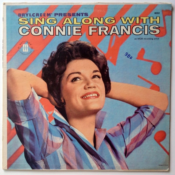 Connie Francis - Sing Along With Connie Francis LP Vinyl Record