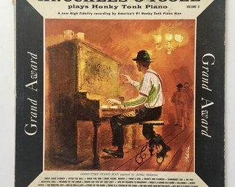 Knuckles O'Toole - Speelt Honky Tonk Piano Volume 3 LP Vinyl Record Album, Grand Award Records - G.A. 33-355, 1956 Originele persing