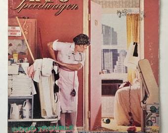 REO Speedwagon -  Good Trouble LP Vinyl Record Album, Epic - FE 38100, 1982, Original Pressing