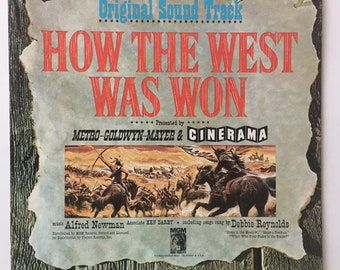 How The West Was Won Original Soundtrack LP Vinyl Record Album, MGM Records - 1E5, 1963, Original Pressing