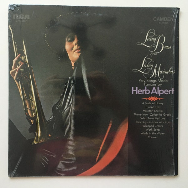 Living Brass, Living Marimbas - Play Songs Made Famous By Herb Alpert LP Vinyl Record Album, RCA Camden - CAS-2337, 1969, Original Pressing