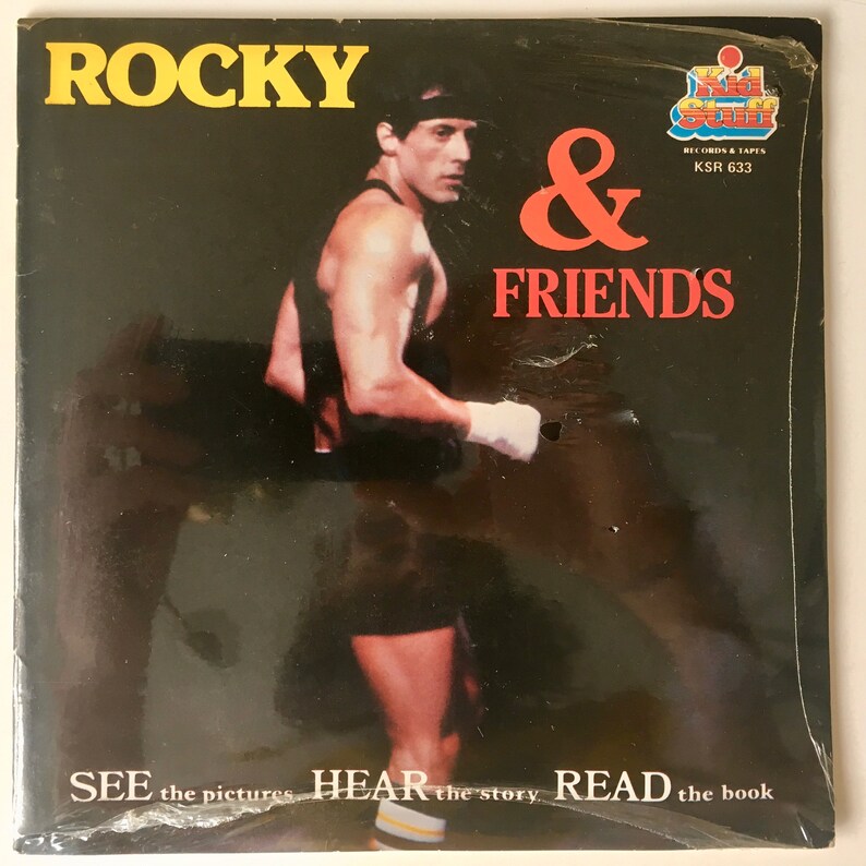 Rocky & Friends SEALED 7' Vinyl Record / Book Kid Stuff Etsy