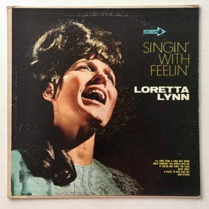 Loretta Lynn - Singin&#39; With Feelin&#39; LP Vinyl Record Album, Decca - T 91396, Country, 1967, Original Pressing