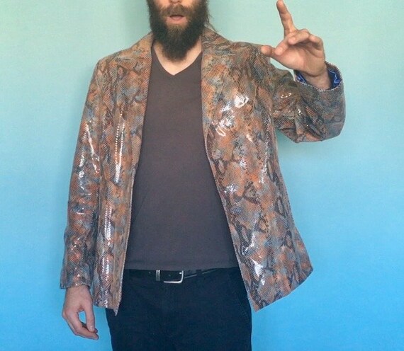 Snakeskin Leather Jacket - Pelle Studio Wilsons,
