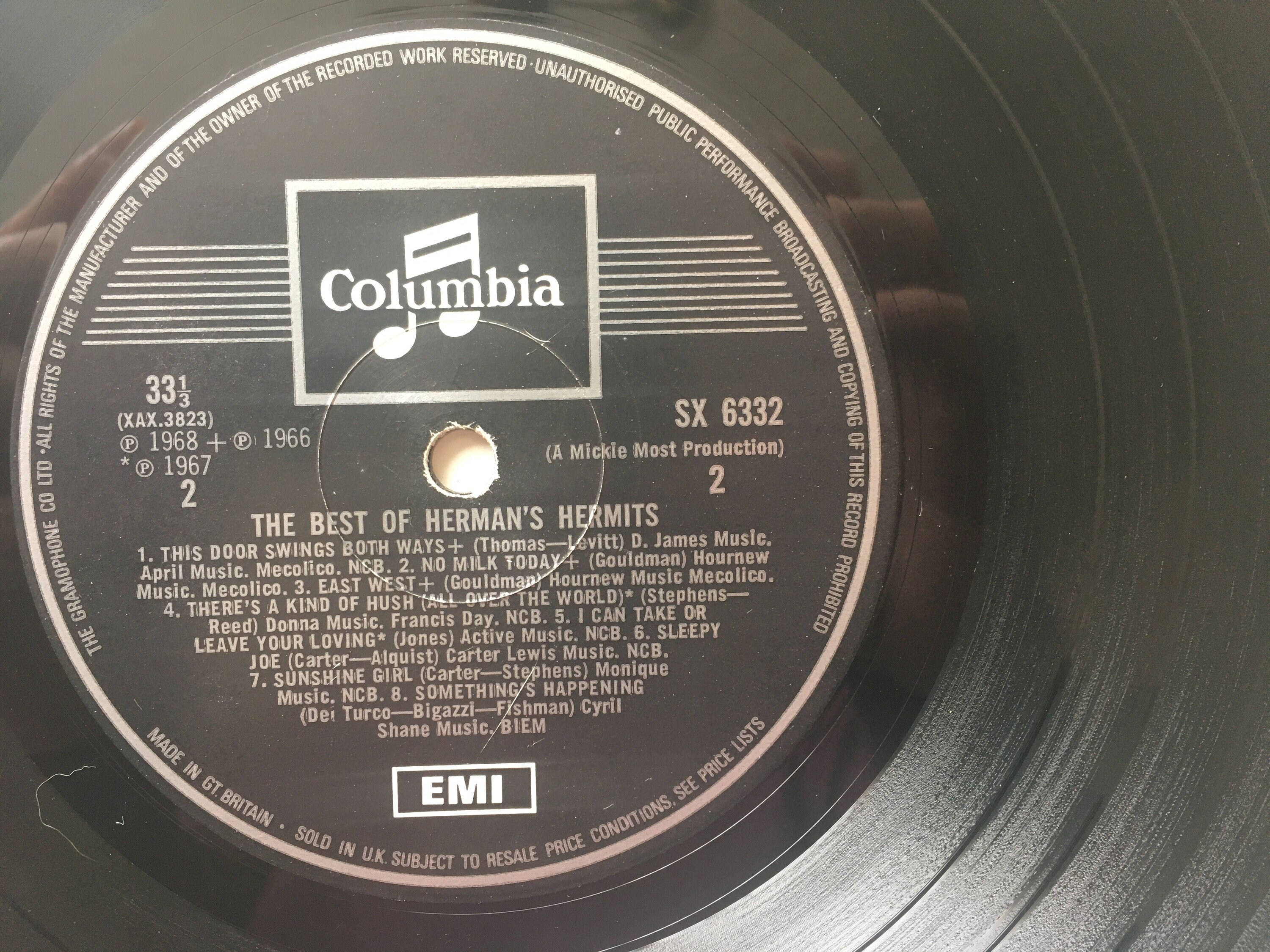 Herman's Hermits - the Best of Herman's Hermits LP Vinyl Record