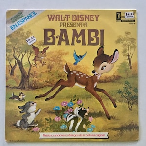 Bambi En Espanol Álbum de vinil LP SELADO, Disneylândia -1203M