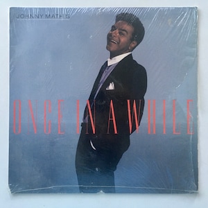 Johnny Mathis - Once In A While LP Vinyl Record Album, Columbia - C 44156, 1988 Original Pressing