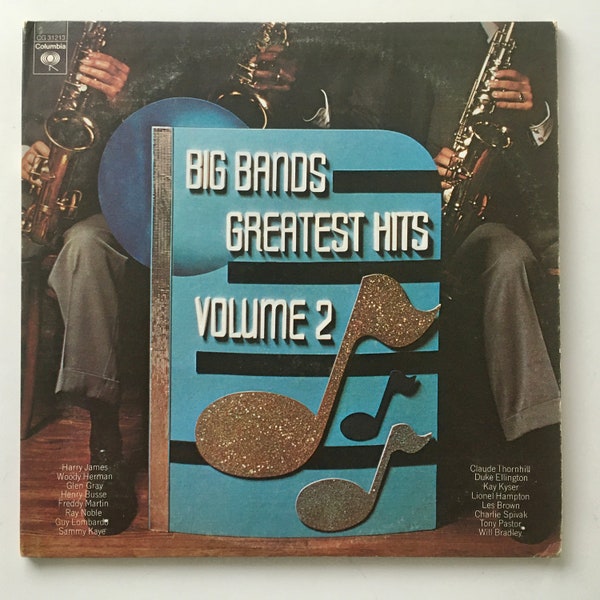 Big Bands Greatest Hits Volume 2 Double LP Vinyl Record Album, Columbia -G 31213, 1972, Original Pressing