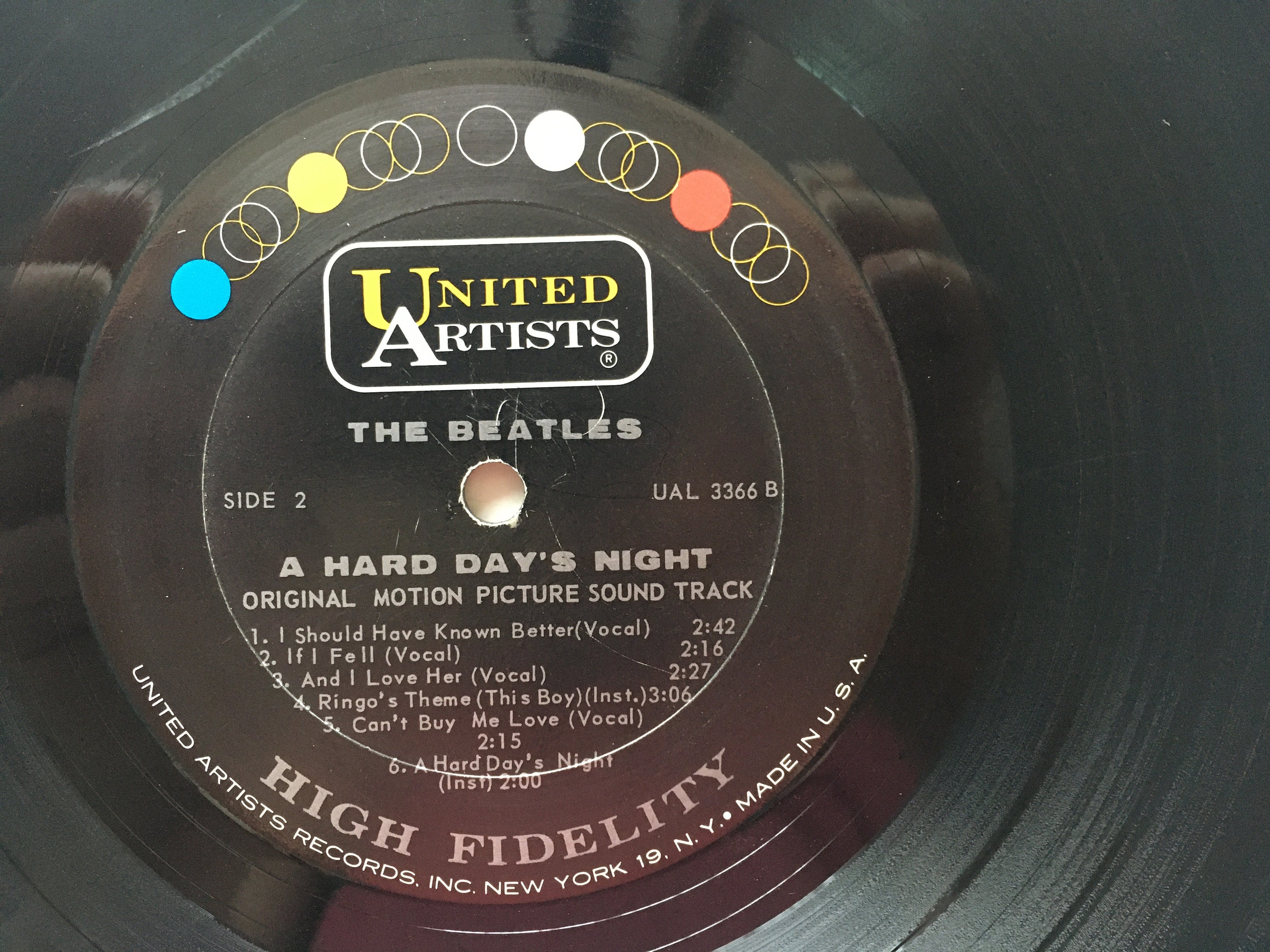 The Beatles - A Hard Day's Night Soundtrack LP Vinyl Record