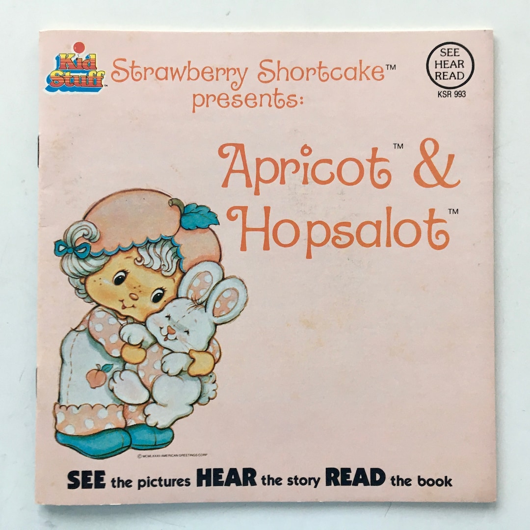 Strawberry Shortcake - Apricot & Hopsalot 7' Vinyl Record / Book